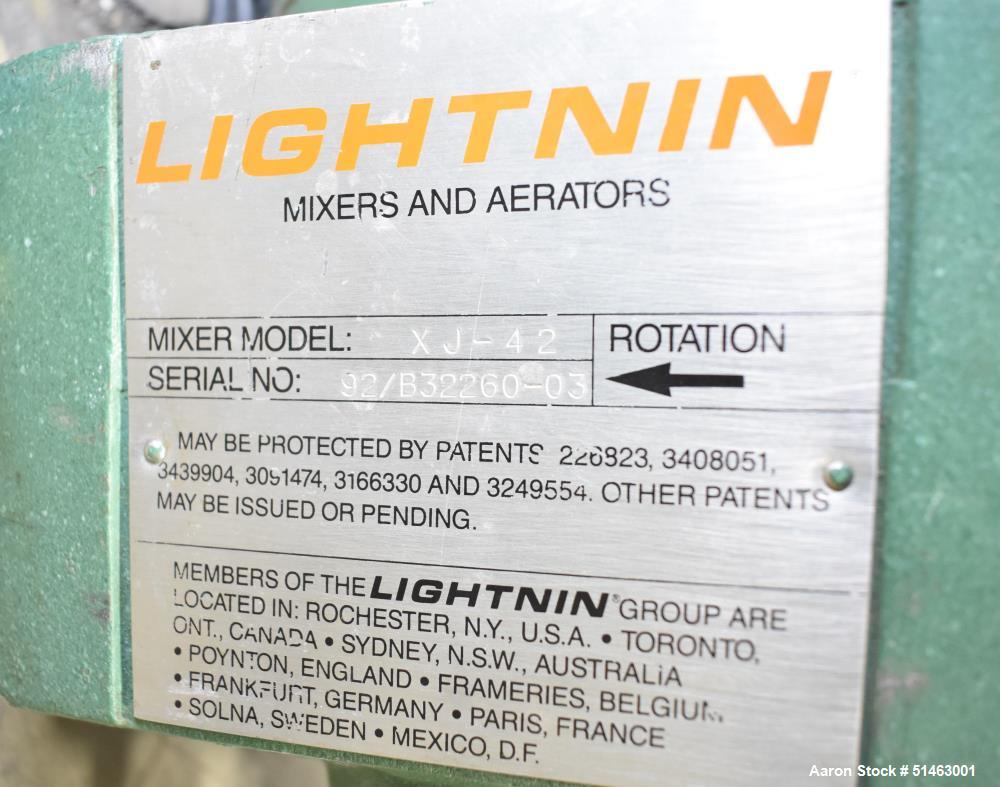 Used- Lightnin Agitator, Model: XJ-42